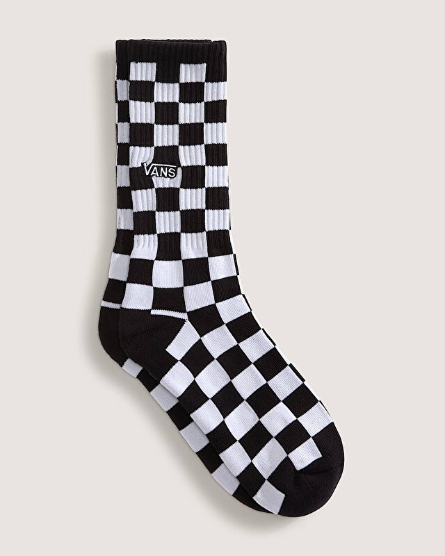 CHECKERBOARD CREW ÇORAP Black/White