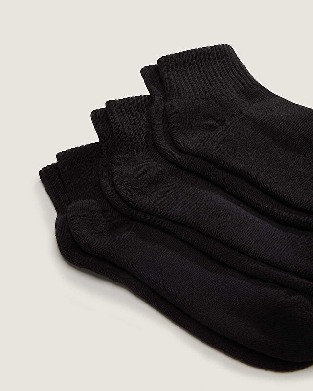 CLASSIC QUARTER CREW ÇORAP Black