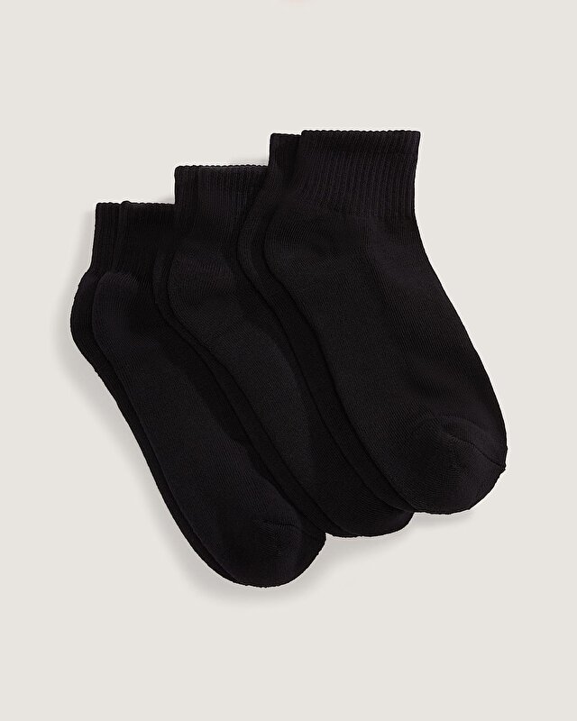 CLASSIC QUARTER CREW ÇORAP Black