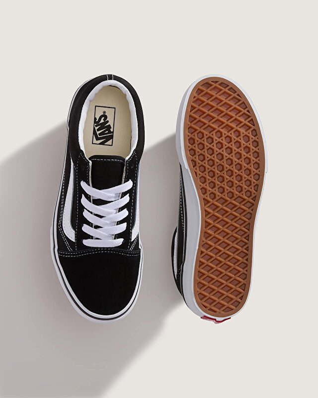 GENÇ OLD SKOOL AYAKKABI (8-14 YAŞ) Black/White