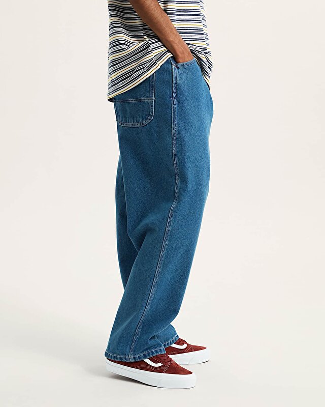 SKATE CHECK-5 LOOSE DENIM PANTOLON Vintage Indigo