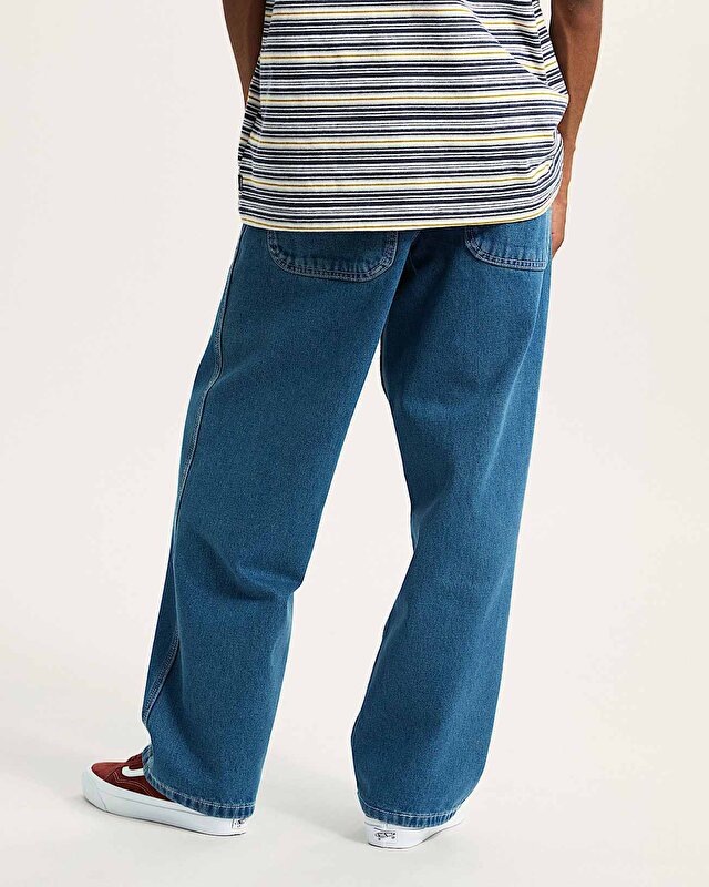 SKATE CHECK-5 LOOSE DENIM PANTOLON Vintage Indigo