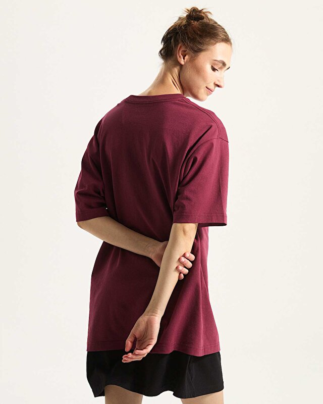 LEFT CHEST II LOOSE TİŞÖRT Burgundy