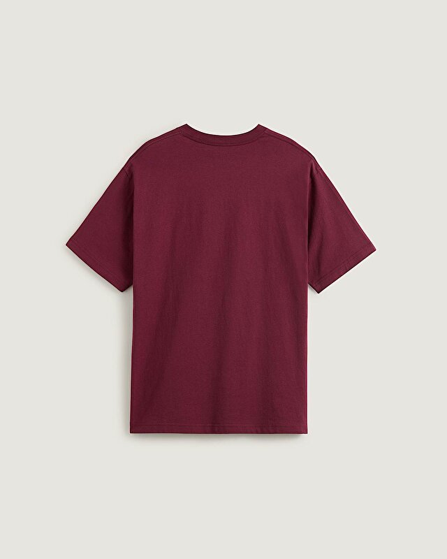 LEFT CHEST II LOOSE TİŞÖRT Burgundy