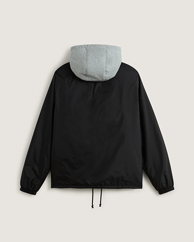 RILEY HOODED COACHES CEKET Black