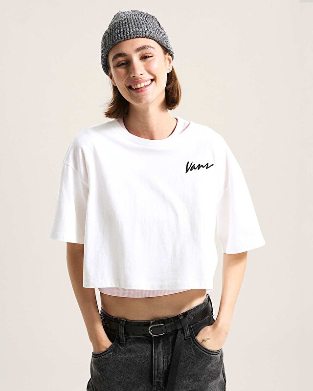 CLASSIC SCRIPT TİŞÖRT White