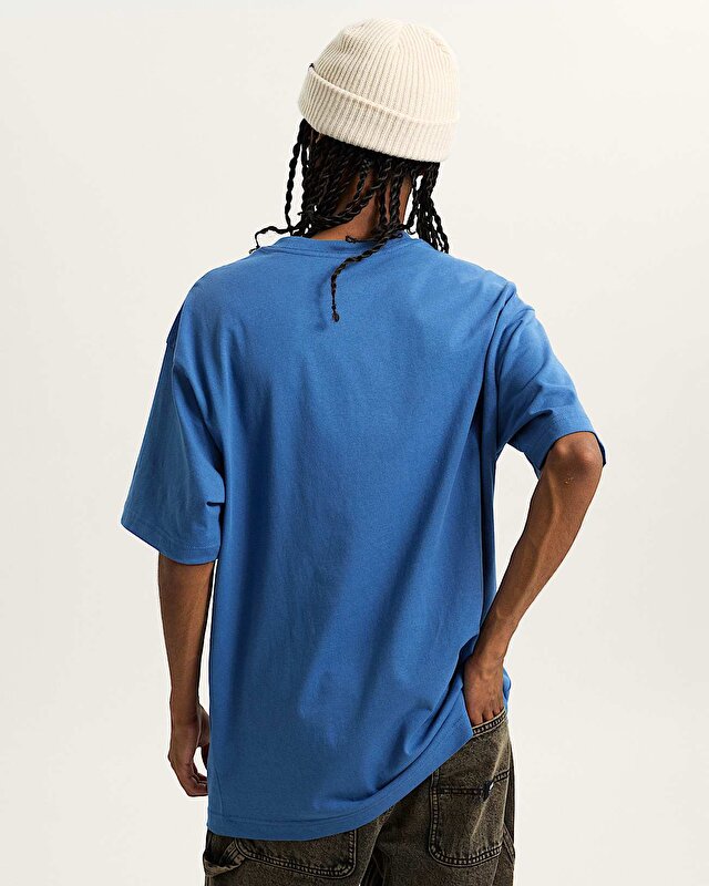 BLOCKED BOX LOOSE TİŞÖRT True Navy