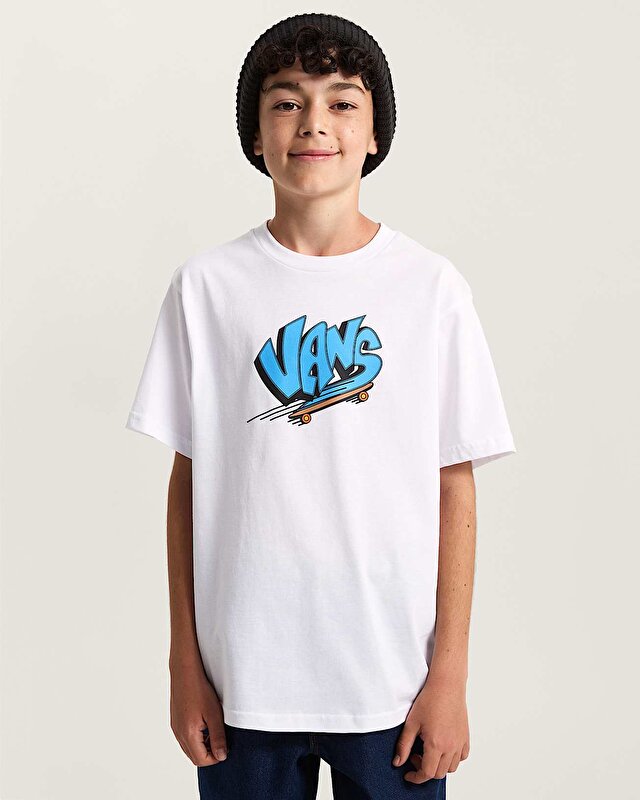 ERKEK ÇOCUK SK8 TİŞÖRT (8-14) YAŞ White