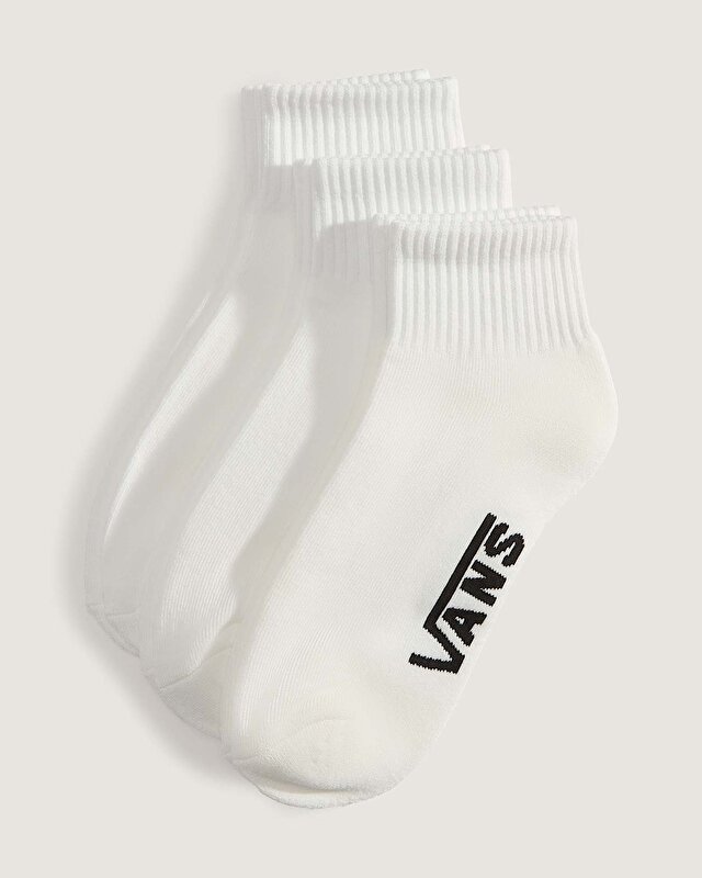CLASSIC QUARTER CREW ÇORAP (3 ÇİFT) White