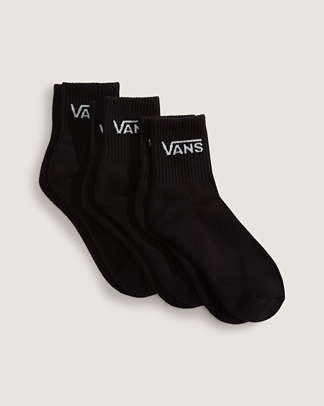 CLASSIC HALF CREW ÇORAP (3 ÇİFT) Black