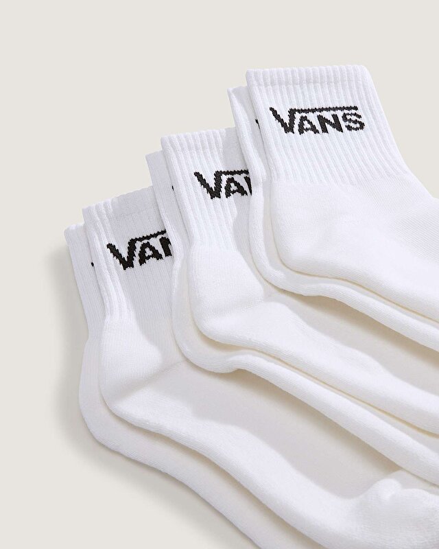 CLASSIC HALF CREW ÇORAP (3 ÇİFT) White