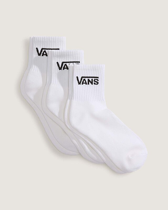 CLASSIC HALF CREW ÇORAP (3 ÇİFT) White