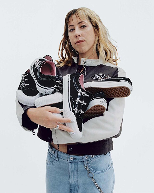 PREMIUM OLD SKOOL WRAP KARINA AYAKKABI Black/White