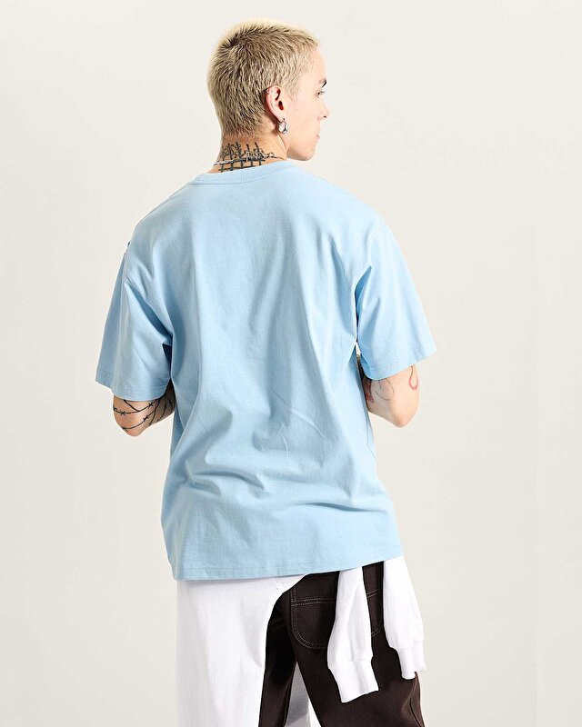 LEFT CHEST II LOOSE TİŞÖRT Cloud Blue