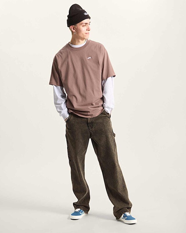 SALTON LOOSE TİŞÖRT Deep Taupe