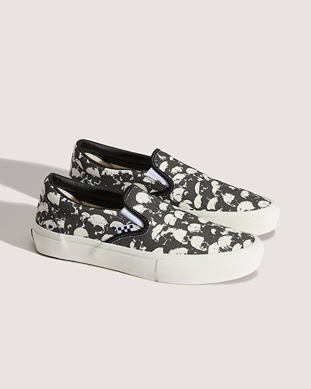 SKATE SLIP-ON AYAKKABI Black/White/Gum