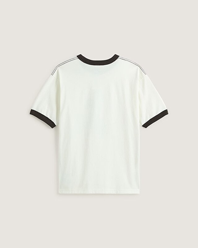 SKATE MIKE G SNAKE FLAME RINGER TİŞÖRT Marshmallow