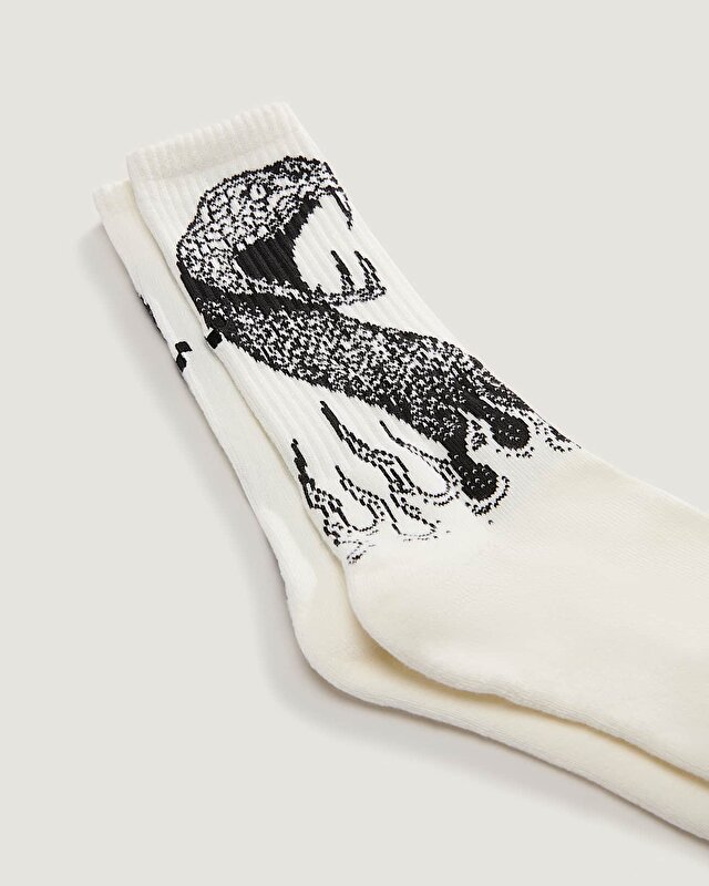 SKATE MIKE G SNAKE FLAME CREW ÇORAP (1 ÇİFT) Marshmallow