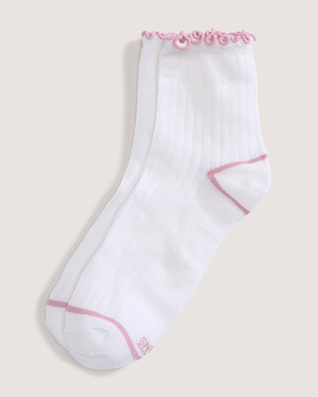 LETTUCE HAVE IT HALF CREW ÇORAP White