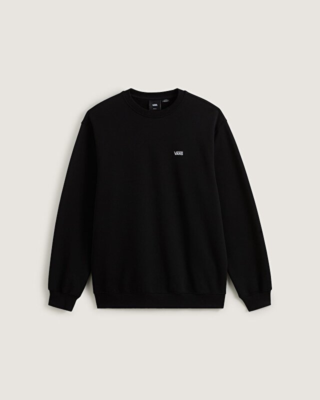 LEFT CHEST II LOOSE CREW SWEATSHIRT Black