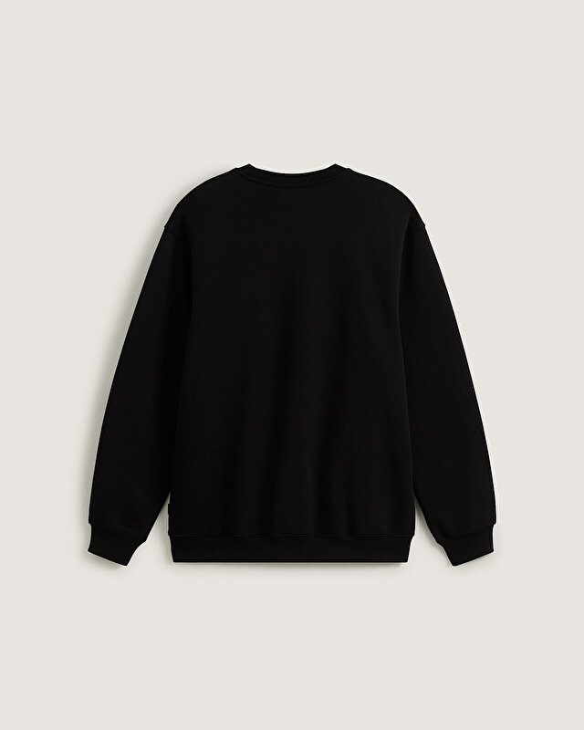 LEFT CHEST II LOOSE CREW SWEATSHIRT Black