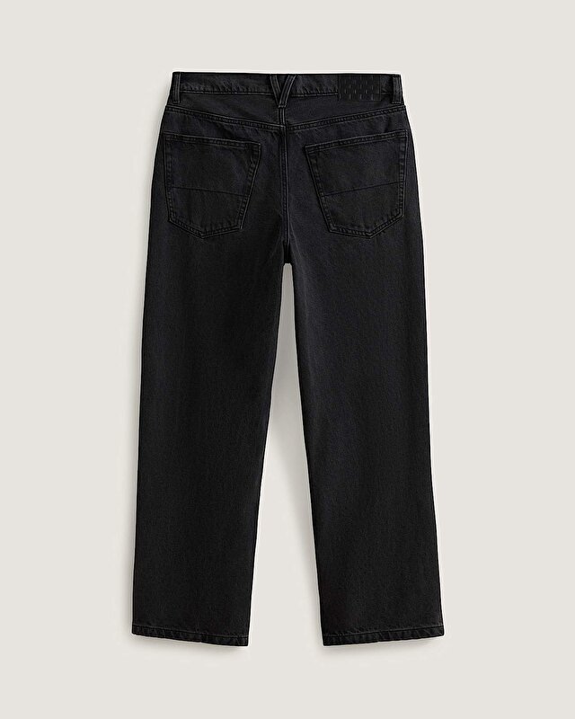 CHECK-5 LOOSE DENIM PANTOLON Black