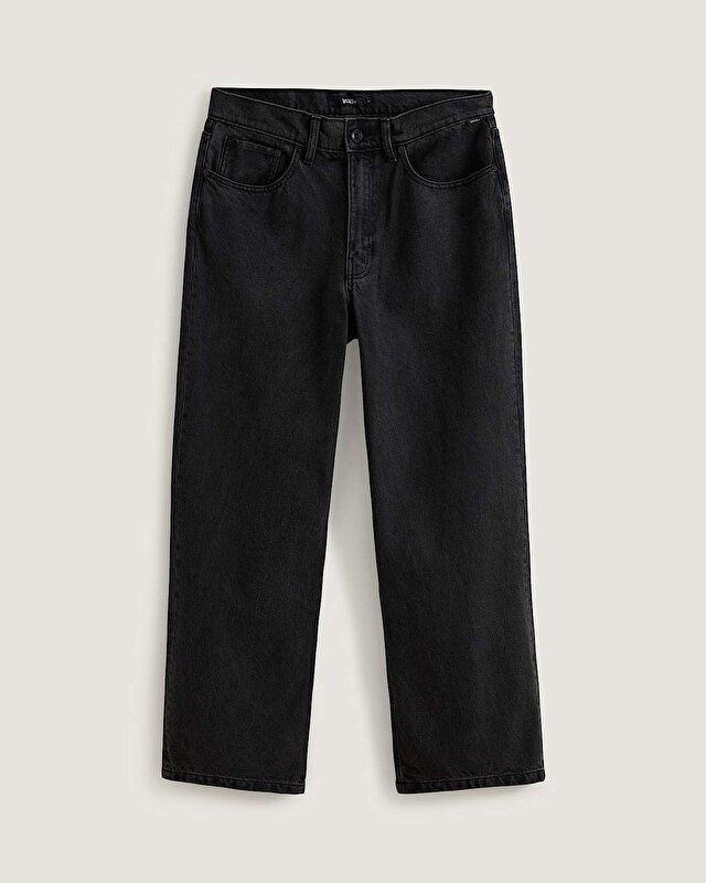 CHECK-5 LOOSE DENIM PANTOLON Black