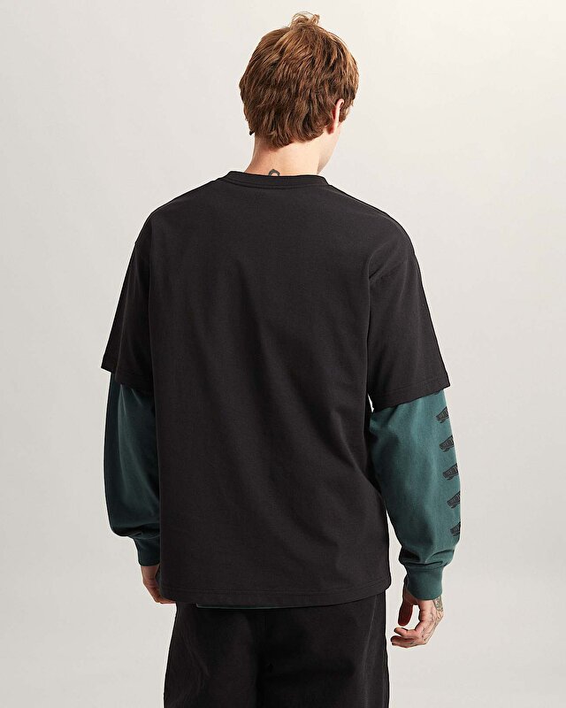 STONE SWIRL LOOSE TİŞÖRT Black