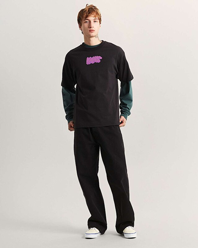 STONE SWIRL LOOSE TİŞÖRT Black