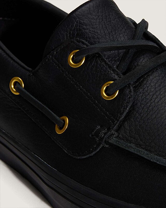 2-EYELET BOAT SHOE AYAKKABI Black