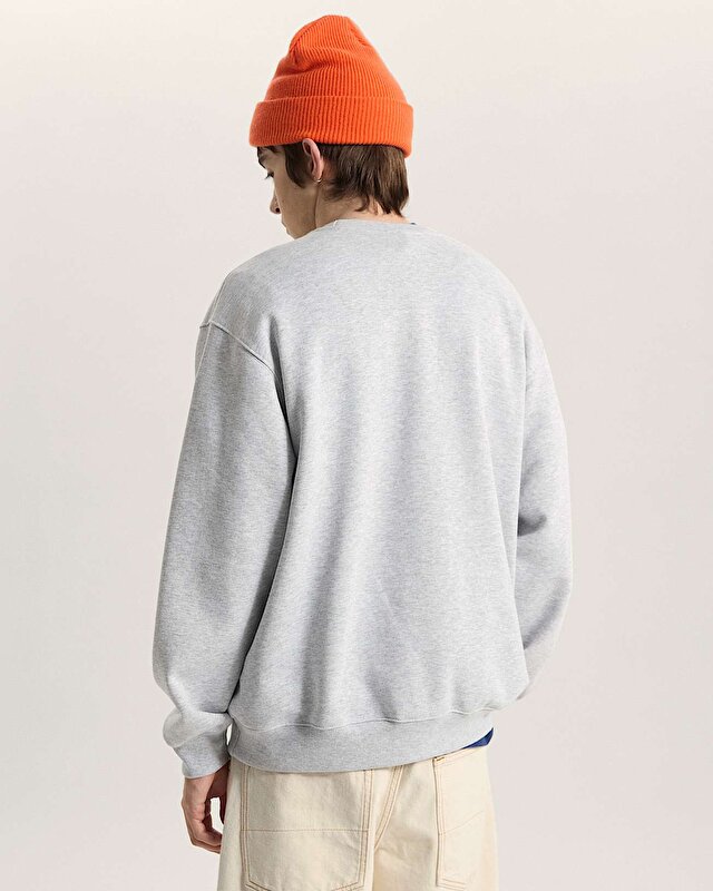 LEFT CHEST II LOOSE SWEATSHIRT Light Grey Heather