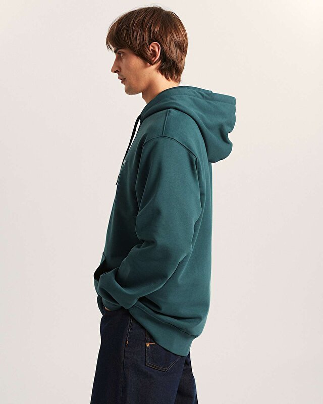 LEFT CHEST II LOOSE KAPÜŞONLU ÜST Mystic Moss