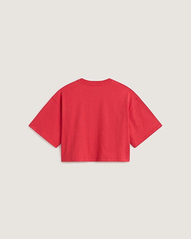 SALTON RELAX CROP TİŞÖRT Crimson Haze