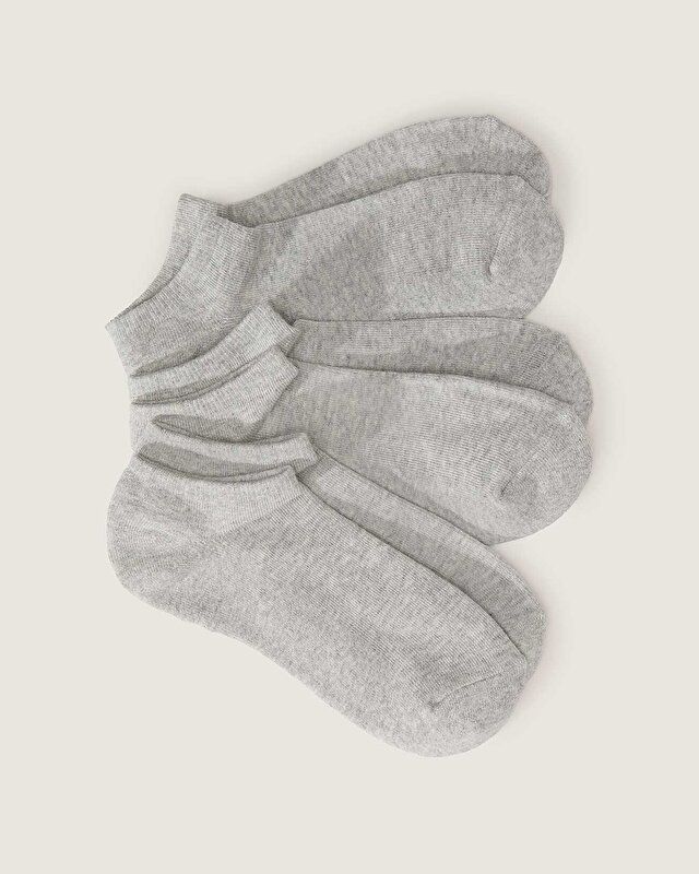 CLASSIC KİCK ÇORAP (3 ÇİFT) Heather Grey