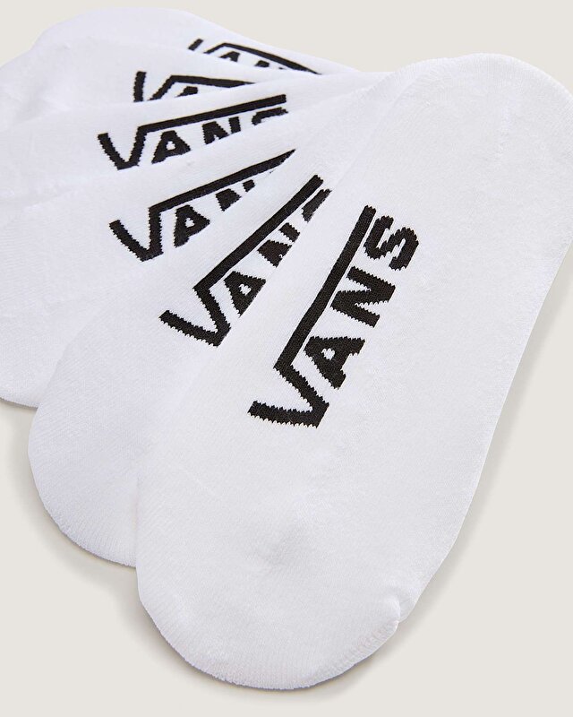 CLASSIC NO SHOW ÇORAP (3 ÇİFT) White