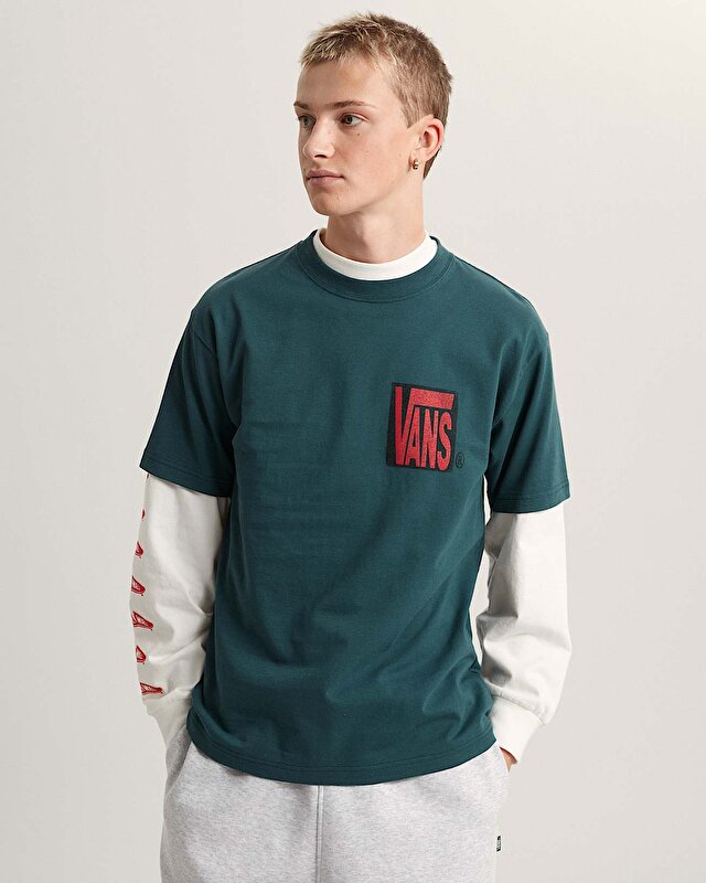 STRETCH STACK CRACKLE TİŞÖRT Mystic Moss