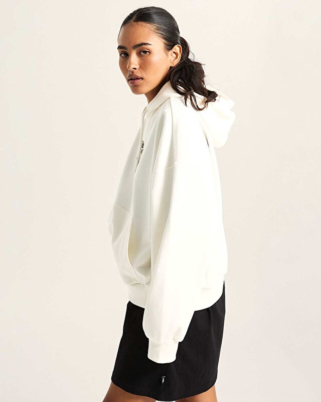 OVAL LOGO RETRO KAPÜŞONLU ÜST Egret