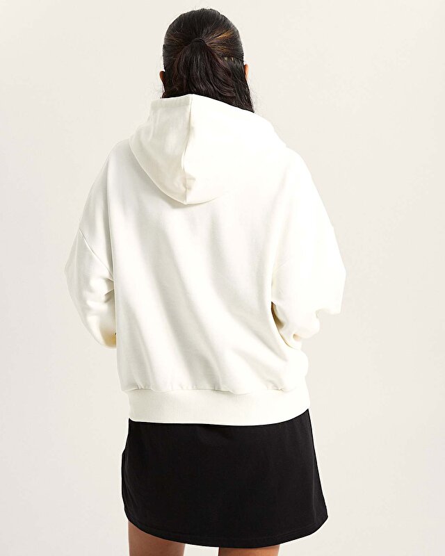 OVAL LOGO RETRO KAPÜŞONLU ÜST Egret