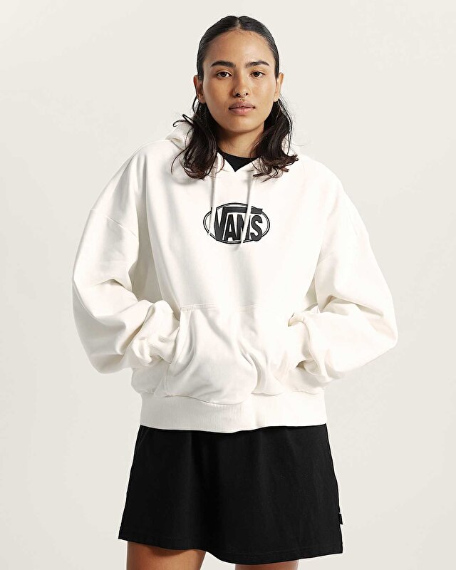 OVAL LOGO RETRO KAPÜŞONLU ÜST Egret