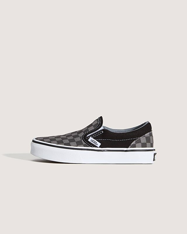 ÇOCUK CLASSIC SLIP-ON AYAKKABI (4-8 YAŞ) (Checkerboard) Blk/Pewter