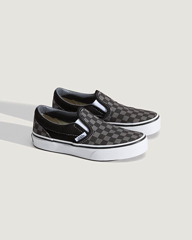ÇOCUK CLASSIC SLIP-ON AYAKKABI (4-8 YAŞ) (Checkerboard) Blk/Pewter