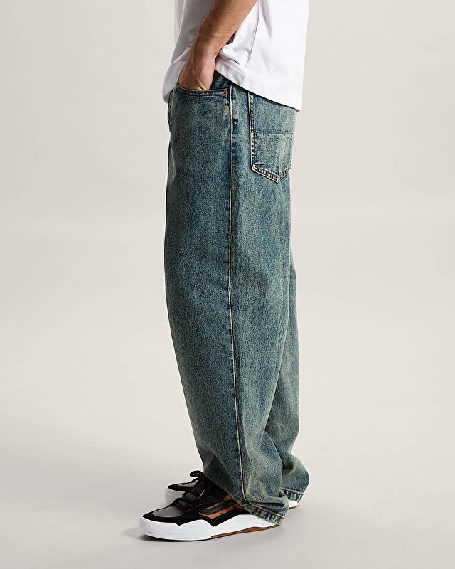 CHECK-5 LOOSE DENIM PANTOLON Dirty Wash