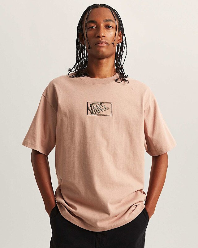 BLOCKED BOX LOOSE TİŞÖRT Warm Taupe