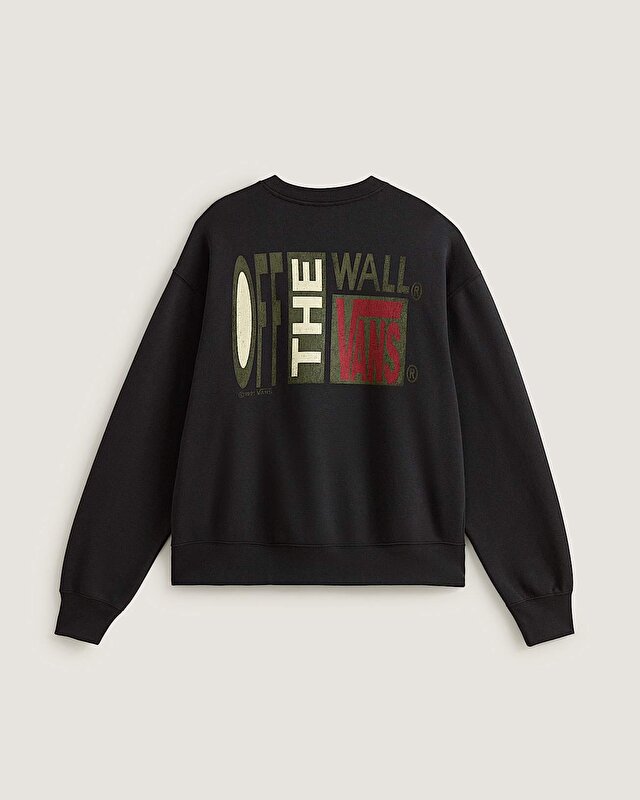 STRETCH STACK CRACKLE SWEATSHIRT Black