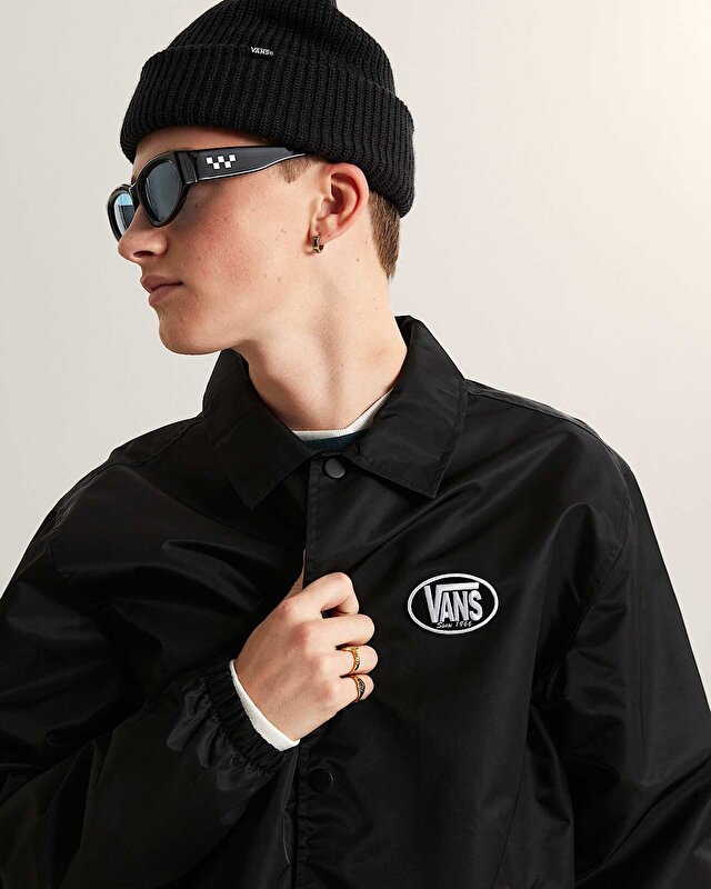 TORREY NYLON COACHES CEKET Black/White