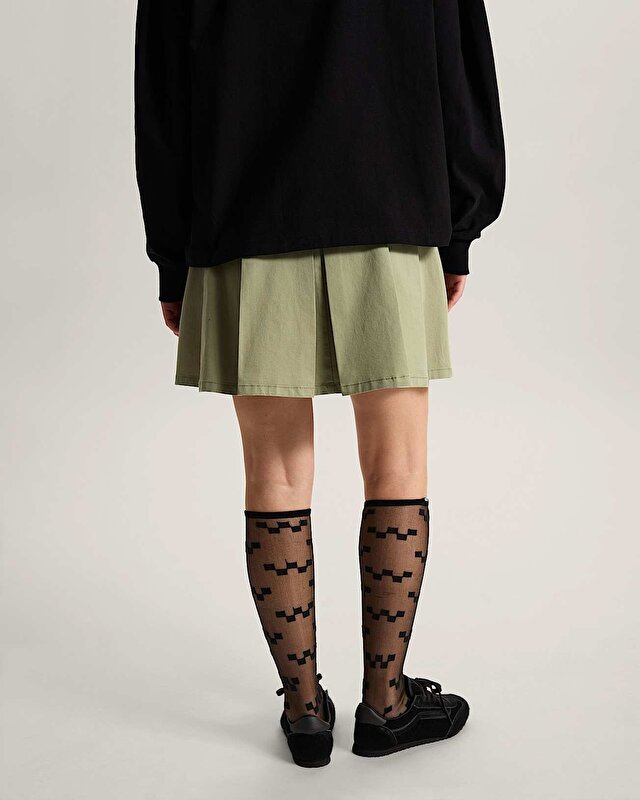 AUTHENTIC CHINO MİNİ ETEK Soft Sage