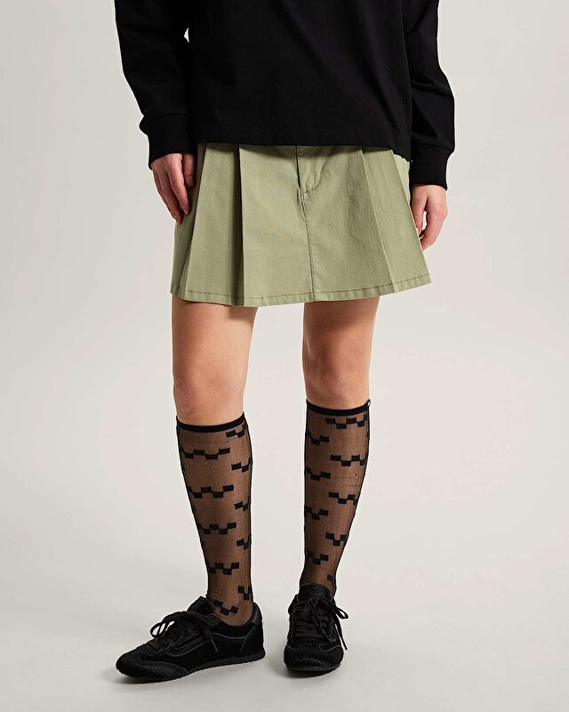 AUTHENTIC CHINO MİNİ ETEK Soft Sage