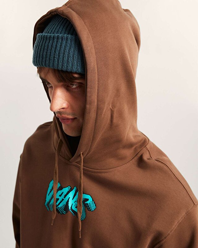 STONE SWIRL LOOSE KAPÜŞONLU ÜST Vintage Cocoa