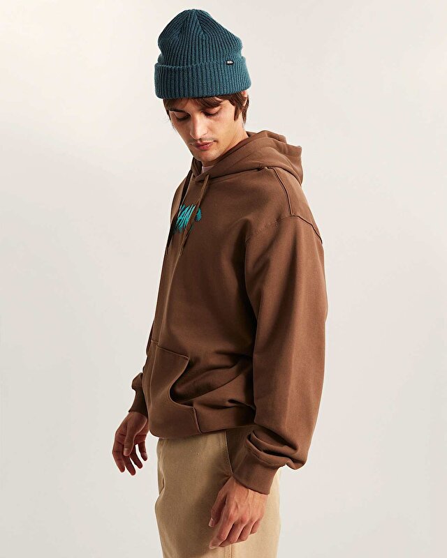 STONE SWIRL LOOSE KAPÜŞONLU ÜST Vintage Cocoa