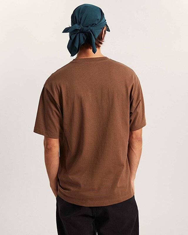 STONE SWIRL LOOSE TİŞÖRT Vintage Cocoa